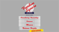 Desktop Screenshot of freedomsquarediner.com